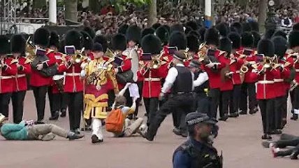 Trooping the Colour Met Police scramble to remove protesters rushing through parade