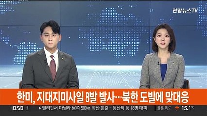 한미, 지대지미사일 8발 발사…북한 도발에 맞대응