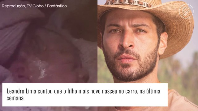 No ar em 'Pantanal', Leandro Lima revela nascimento do filho dentro do carro: 'Em 2 minutos'