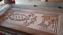 Some of the most beautiful wooden door designs are made with high quality wood by CNC machine.