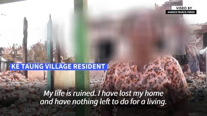 Myanmar villagers accuse junta troops of burning spree