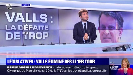 Législatives 2022: le nouveau fiasco de Manuel Valls, éliminé dès le 1er tour