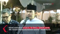 Momen Ridwan Kamil Kembali Bekerja Usai Berduka, Mata Sembab  Jadi Sorotan