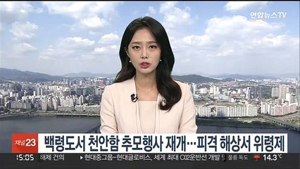 백령도서 천안함 추모행사 재개…피격 해상서 위령제