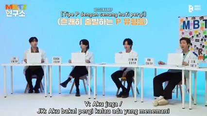 BTS (방탄소년단) MBTI Lab - 4 [Indo Sub]
