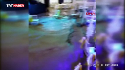 Burdur'da düğün salonunu su bastı
