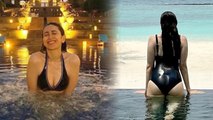 Karisma Kapoor 47 age में Swimsuit पहने  बुरी तरह Troll,। Boldsky । #Entertainment