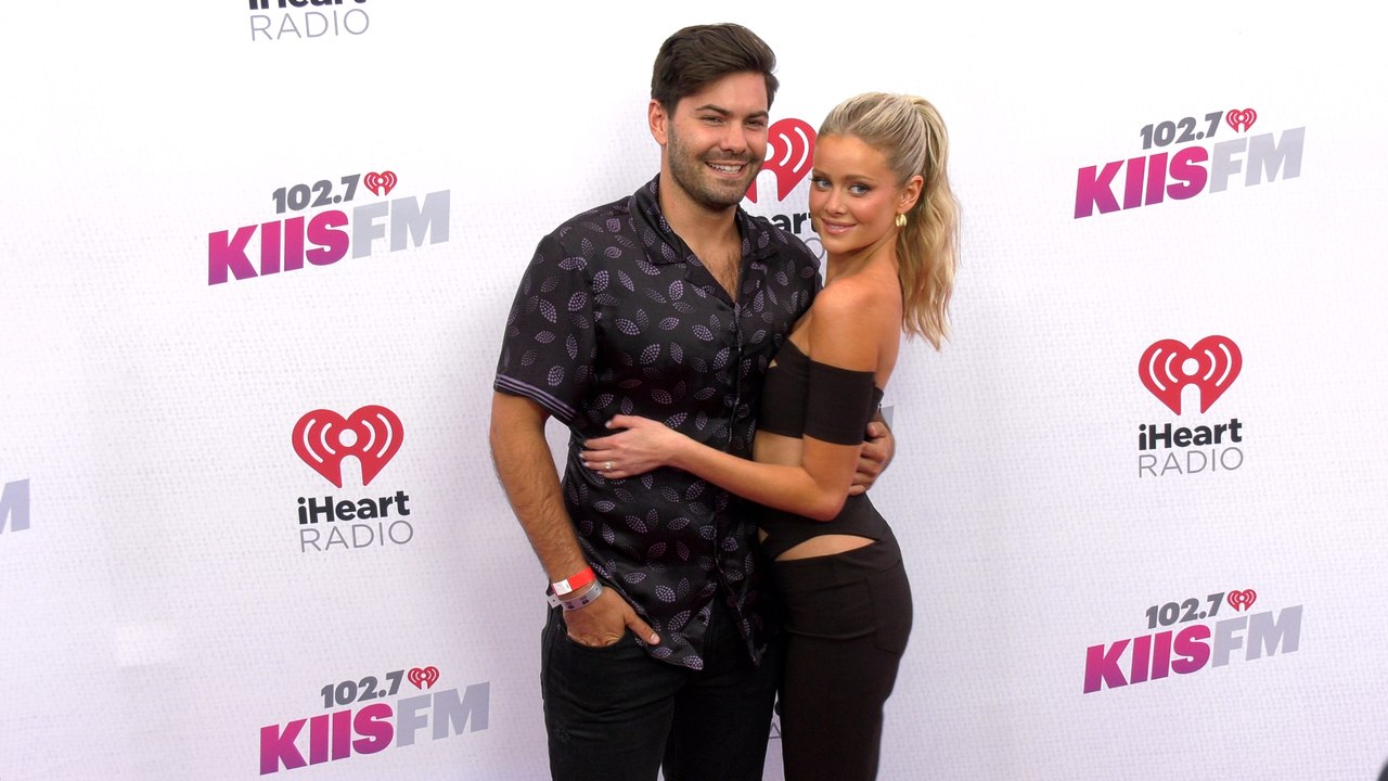 Dylan Barbour and Hannah Godwin 2022 iHeartRadio's KIIS FM Wango Tango Pink Carpet