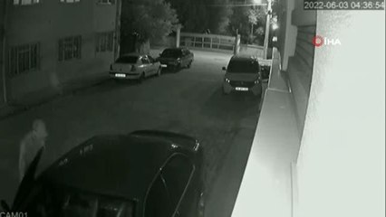 Oto faresi güvenlik kamerasında