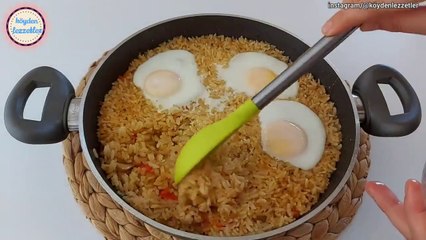 PİLAVI HİÇ BU ŞEKİLDE DENEDİNİZMİ❓ SONUÇ İNANILMAZ DERECEDE LEZZETLİyumurtalı pilav