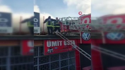 Van oto sanayi sitesinde işyeri yangını