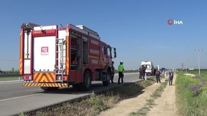 Devrilen LPG yüklü tankerin sürücüsü hayatını kaybetti
