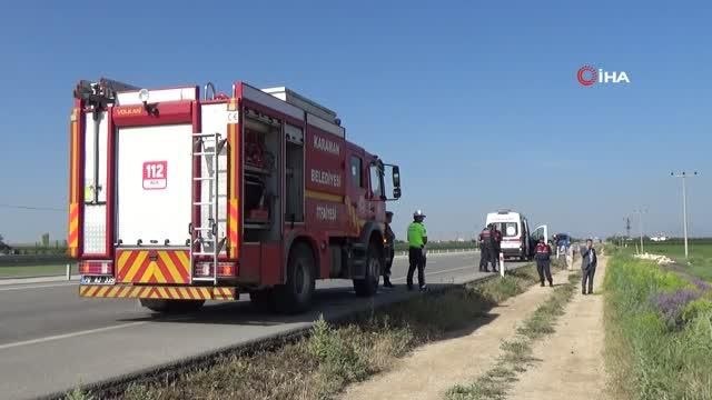 Devrilen LPG yüklü tankerin sürücüsü hayatını kaybetti