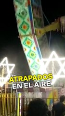 La falla en un juego mecánico dejó a 20 personas suspendidas en el aire