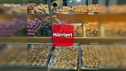 Marketin pastane bölümüne giren fare kurabiyeleri yedi