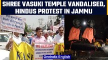 Jammu: Protest held after Shree Vasuki Naag temple vandalized | Oneindia News #News