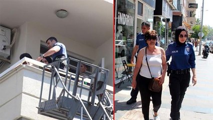 Balkonda ateş yakıp keyif yaptı, vinçle yanına gelen itfaiye ekiplerine ise alkol verdi