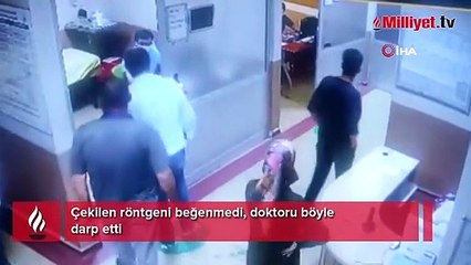 Çekilen röntgeni beğenmedi, doktoru böyle darp etti