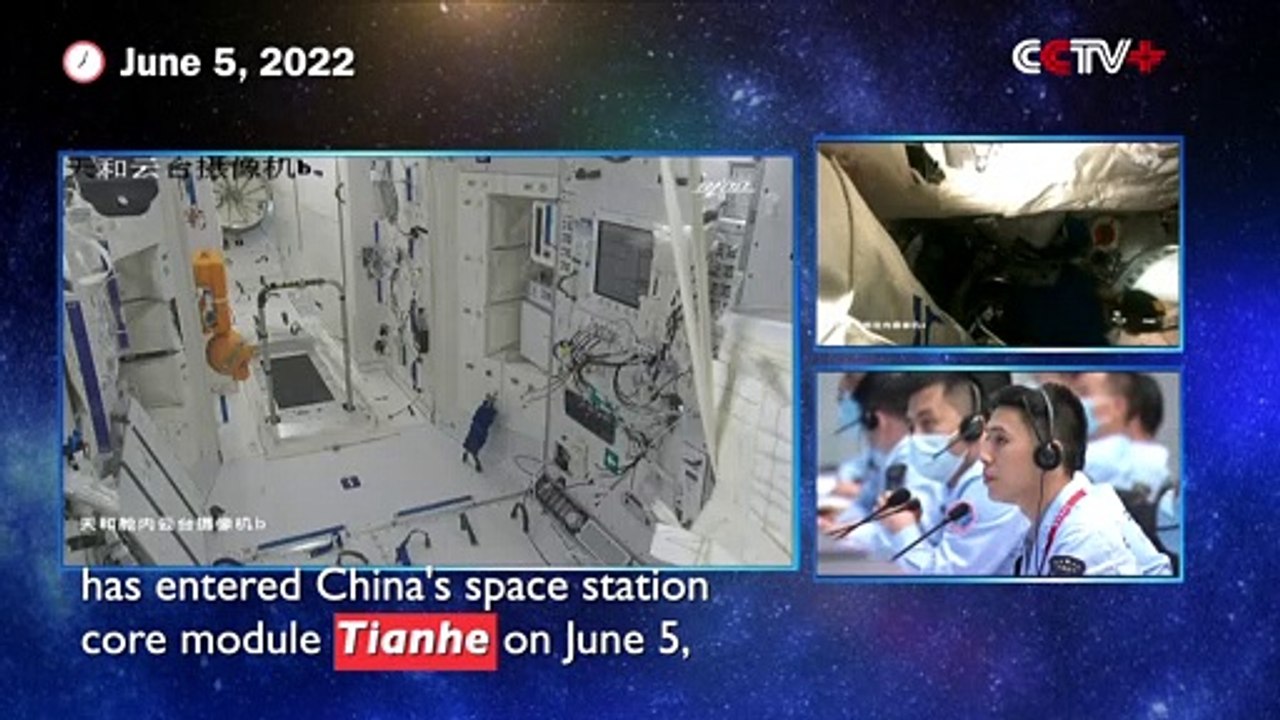 Shenzhou-14 Astronauts Enter Space Station Core Module