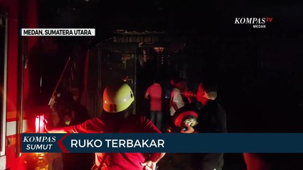 Ruko 3 Lantai di Medan Terbakar