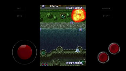 Aero Fighters 2 1994, Neo Geo CD, game review, intro, menu, demo play, first 10 minutes of gameplay