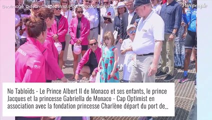 Download Video: Charlene de Monaco malade : Albert assure avec Gabriella et Jacques lors d'une sortie sportive