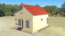 Full Design !! Minimalist House Construction Process Step by Step With 2 Bedrooms ( 7 X 9,5 Meters )