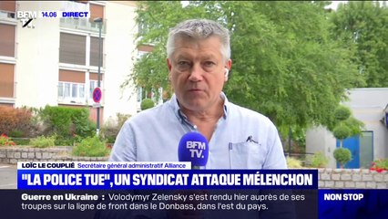 Le syndicat de police Alliance va porter plainte contre Mélenchon après son tweet sur le "groupe factieux"