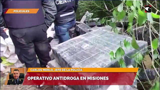 Operativo antidroga en Misiones