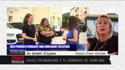 EXCLU - La mère d'une fille piquée lors de l'enregistrement de "La chanson de l'année" à Toulon témoigne dans "Crimes" - VIDEO