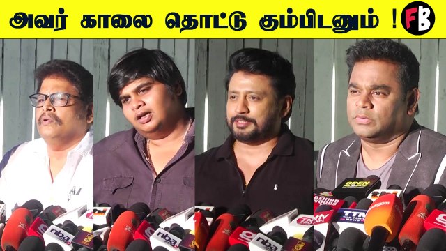 அவர் காலை தொட்டு கும்மிடனும் இரவின் நிழல் இசை வெளியீட்டு விழா |Iravin Nizhal *Kollywood