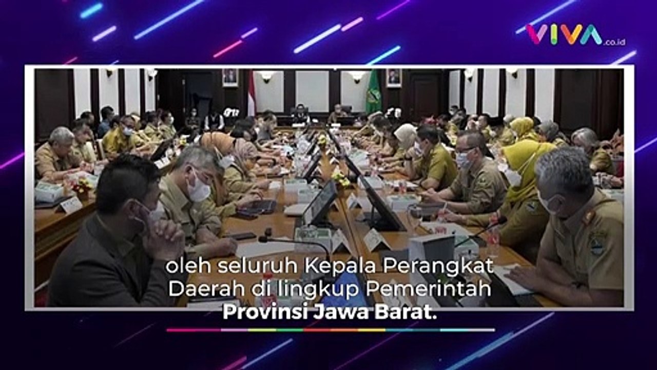 TEGAR! Kang Emil Langsung Pimpin Rapat di Hari Pertama Kerja