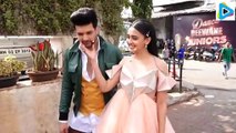 Tejasswi Prakash  Karan Kundrra MEET Fans At The Sets Of Dance Dewane Junior