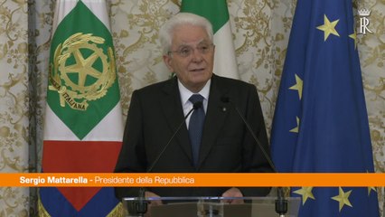 Mattarella "Italia impegnata ad assicurare la pace"