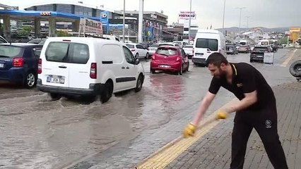 Başkentte sağanak etkili oldu