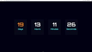 Javascript coming soon event with timer count down/timer countDown project in html #No_Limit_Code
