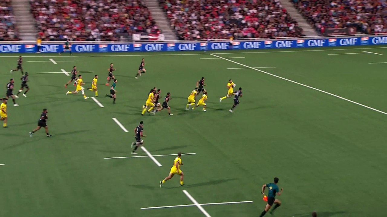 TOP 14 - Essai de Facundo BOSCH (SR) - LOU Rugby - Stade Rochelais - J26 - Saison 2021:2022
