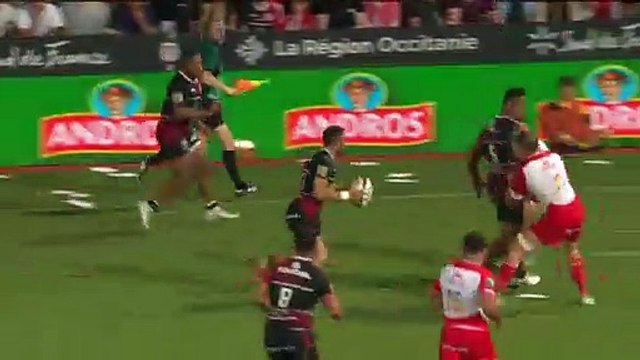 TOP 14 - Essai de Peato MAUVAKA (ST) - Stade Toulousain - Biarritz Olympique - J26 - Saison 2021:2022