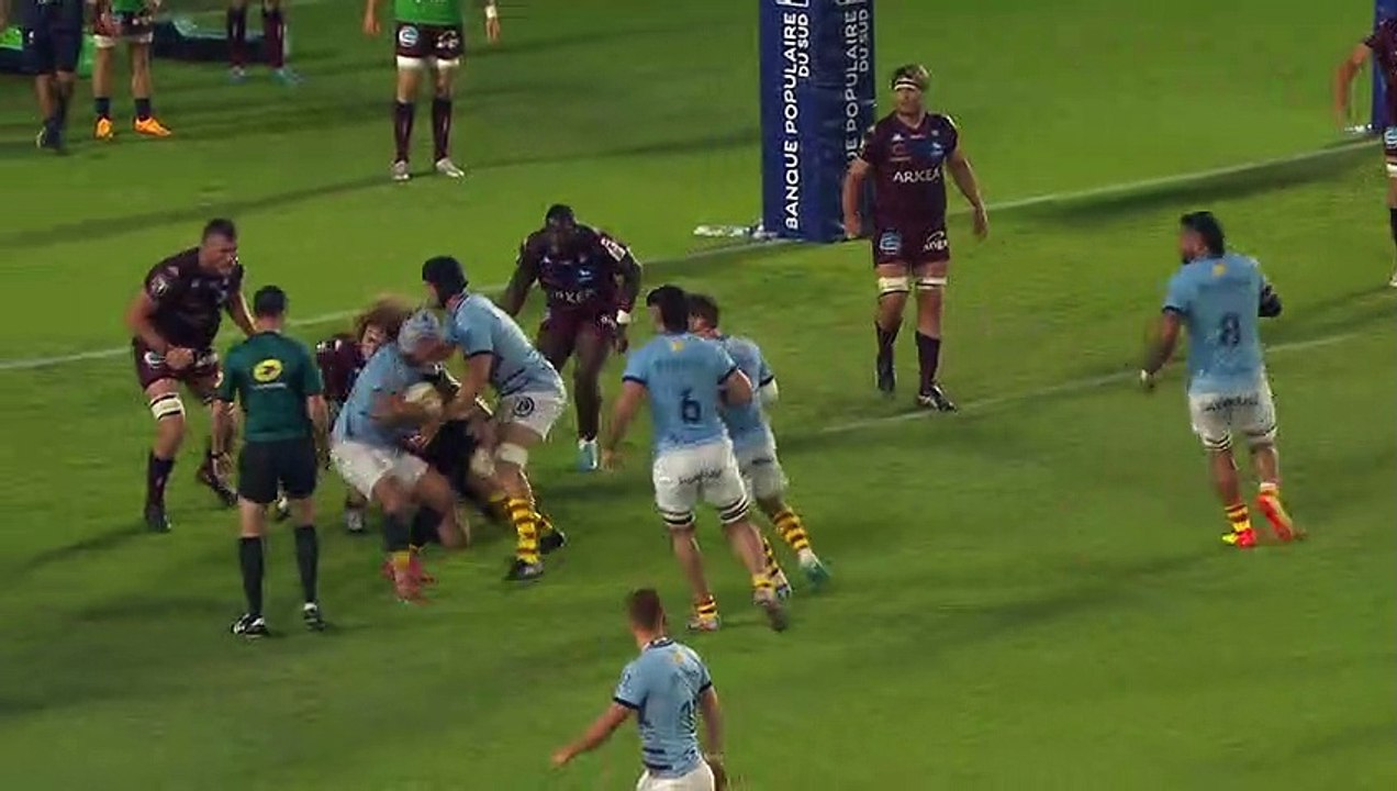TOP 14 - Essai de Lucas DUBOIS (USAP) - USA Perpignan - Union Bordeaux-Bègles - J26 - Saison 2021:2022
