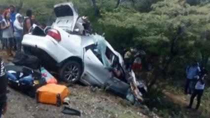 Trágico accidente en la vía Riohacha-Maicao dejó cinco personas muertas