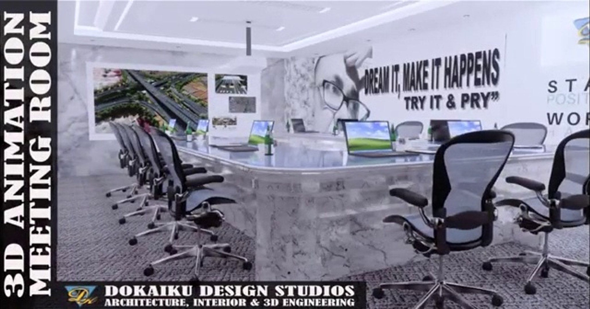 ⁣3D ANIMATION (MEETING ROOM)