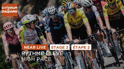 #Dauphiné 2022 - Étape 2 / Stage 2 - Le rythme est très élevé dans le peloton / The pace is very high for the peloton