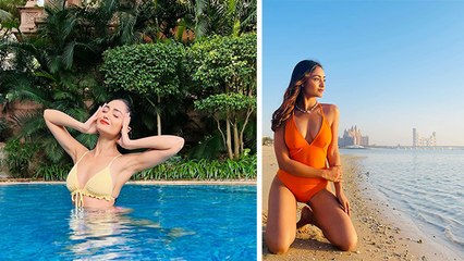 Aashram की देसी बाला Tridha Chauhury Bikini Look Viral Watch Video | Boldsky #Entertainment