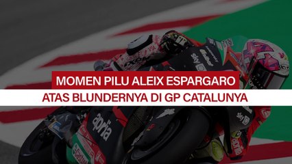 Momen Pilu Aleix Espargaro Saat Blunder di GP Catalunya