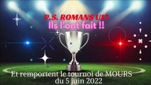 Match U13 poule (4 à 0) - 05.06.2022 -TOURNOI de MOURS ... gagné !!!