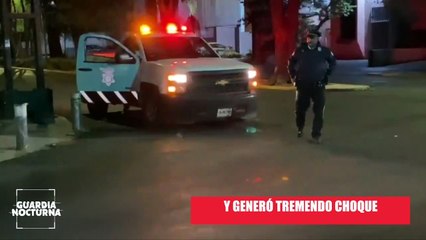 Un sujeto conducía ebrio provocó un choque en avenida Hidalgo y Luis Pérez Verdía