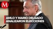 AMLO felicitó a Mario Delgado por triunfos de Morena en elecciones