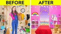 AWESOME ROOM MAKEOVER We Built Our Dream House Genius DIY Ideas and Crafts by 123 GO