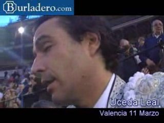Declaraciones de Uceda Leal en Valencia