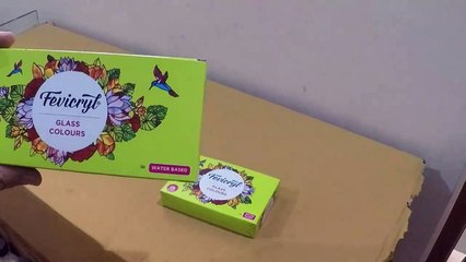 Unboxing and Review of Pidilite Fevicryl Water Based Glass 10 vs 6 Colours